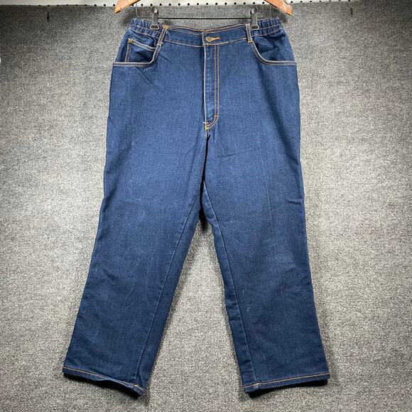 PS Gitano VTG Jeans Women's Plus 32 (32X25) Short Blue Denim Stretch Casual - Picture 1 of 9